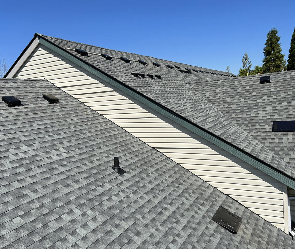 asphalt roofing installed in cornelius