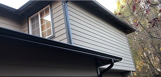 New aluminum gutters installed on home in Vancouver, WA